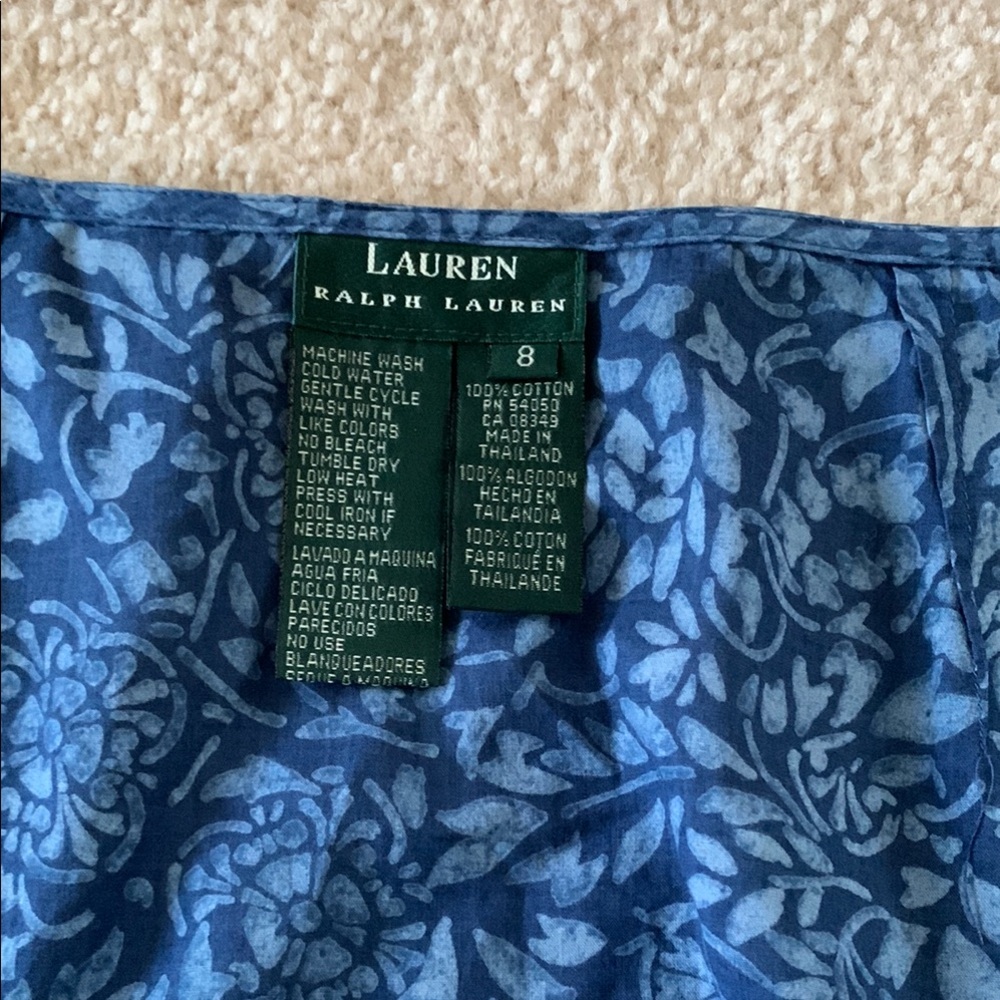 Ralph Lauren Blue wrap Floral Skirt
